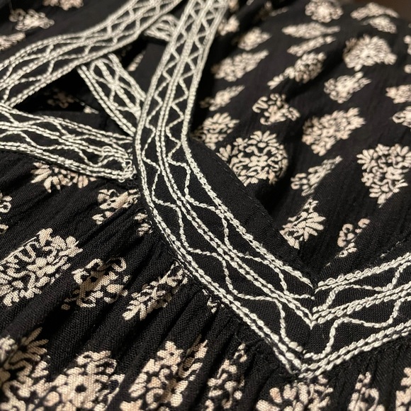 American Eagle b&w boho tank size mini dress sz M - Picture 3 of 12